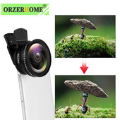 Lentila 2 în 1 pentru telefon mobil 0,45x Super Wide Angle & 12,5x Macro HD Camera Lenti pentru iPhone 11 x xs Xiaomi Samsung Smartphones