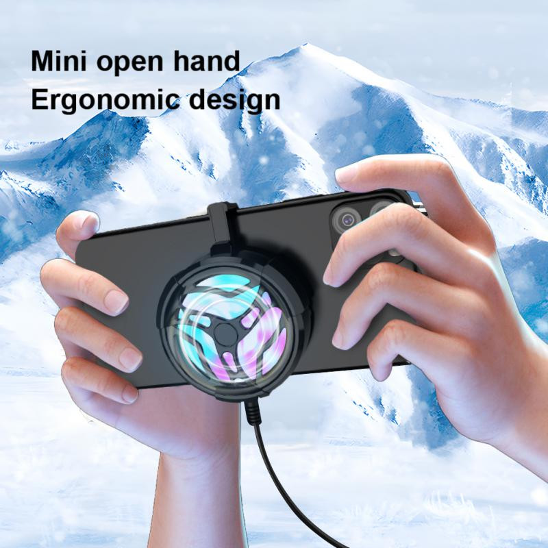 Hordozható univerzális mini mobiltelefon hűtőventilátor Hordozható USB-radiátor, játékgép játékpad hűtőventilátor iPhone/Samsung/Xiaomi készülékekhez