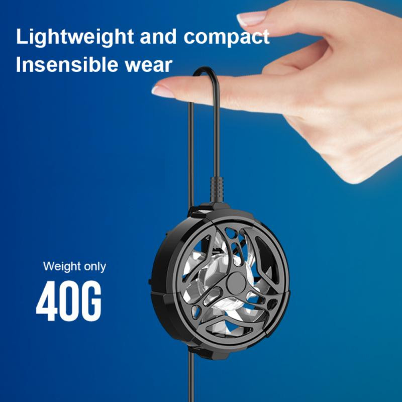 Hordozható univerzális mini mobiltelefon hűtőventilátor Hordozható USB-radiátor, játékgép játékpad hűtőventilátor iPhone/Samsung/Xiaomi készülékekhez