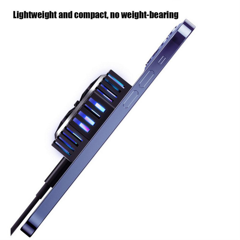 Mobiltelefon gyorshűtő ventilátor Telefonhűtő mobiltelefon-radiátor kültéri vlog mobiljátékokhoz