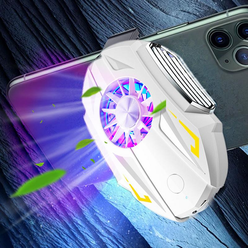 Univerzális mobiltelefon-hűtő | Hordozható mobiltelefon-radiátor kettős levegőkimenettel | Hátsó klip Mobiltelefon hűtőventilátor