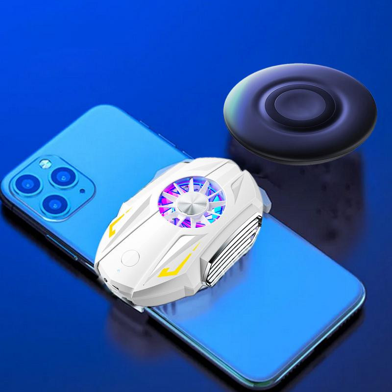 Univerzális mobiltelefon-hűtő | Hordozható mobiltelefon-radiátor kettős levegőkimenettel | Hátsó klip Mobiltelefon hűtőventilátor