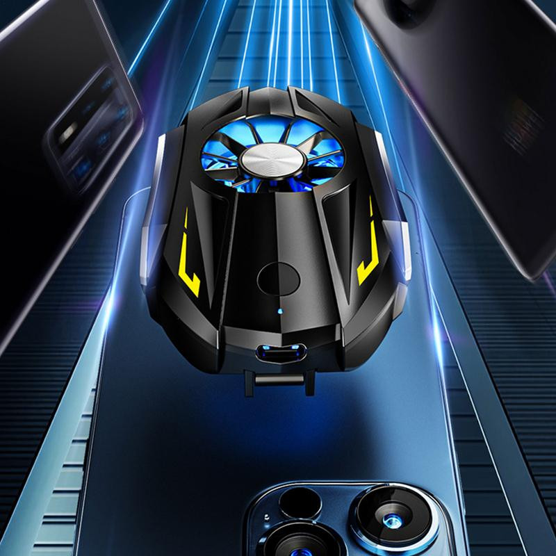 Univerzális mobiltelefon-hűtő | Hordozható mobiltelefon-radiátor kettős levegőkimenettel | Hátsó klip Mobiltelefon hűtőventilátor
