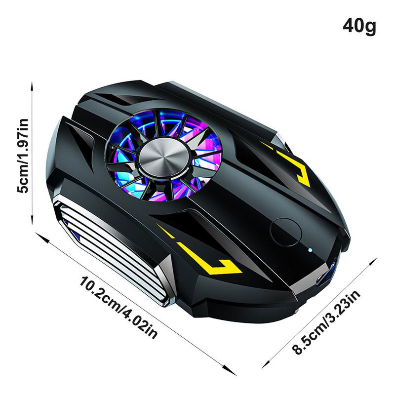 Univerzális mobiltelefon-hűtő | Hordozható mobiltelefon-radiátor kettős levegőkimenettel | Hátsó klip Mobiltelefon hűtőventilátor