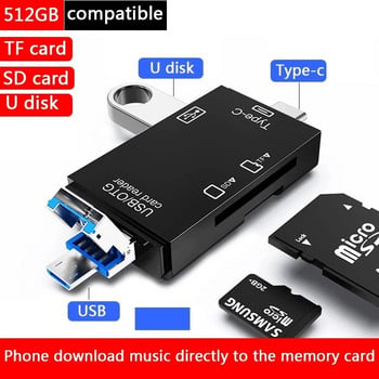 Четец на Micro SD карти USB 3.0 Четец на карти 2.0 За USB Micro SD адаптер Флаш устройство Четец на смарт карти с памет SD Cardreader