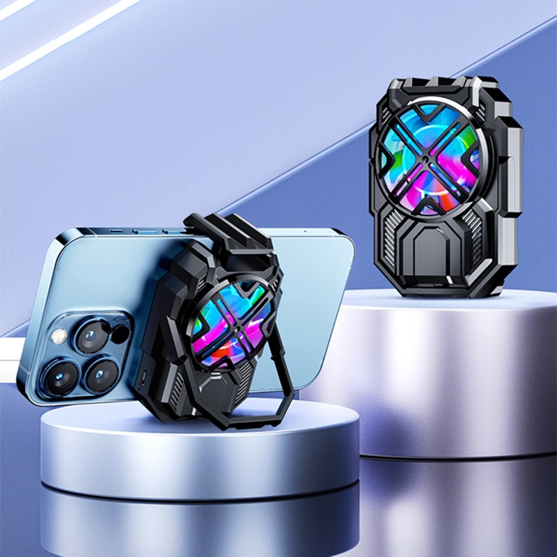 Univerzális mobiltelefon hűtőborda telefon újratölthető radiátor hűtőventilátor állvány