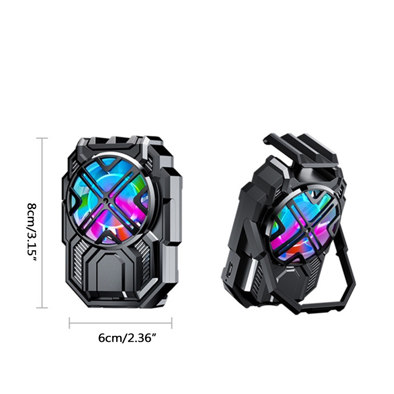 Univerzális mobiltelefon hűtőborda telefon újratölthető radiátor hűtőventilátor állvány