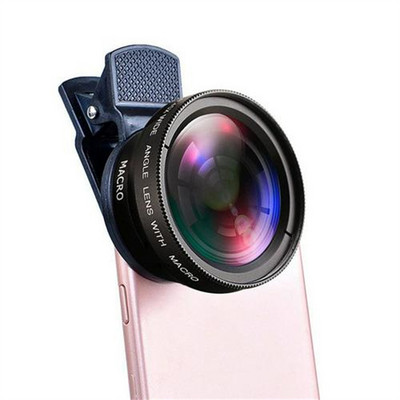 Obiectiv portabil pentru telefonul mobil, obiectiv cu unghi larg de 0,45X și obiectiv pentru cameră macro HD, universal pentru iPhone 6s, telefon Android 2023, vânzare la cald