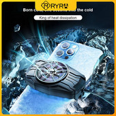 RYRA Universal Mini Ventilator de răcire pentru telefon mobil Radiator Turbo Hurricane Răcitor de jocuri pentru telefon mobil Radiator de căldură rece pentru iPhone/Xiaomi
