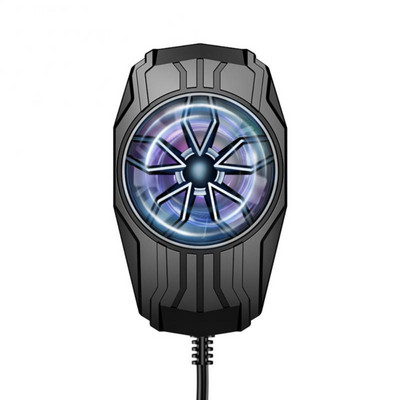 RYRA Universal Mini Ventilator de răcire pentru telefon mobil Radiator Turbo Hurricane Răcitor de jocuri pentru telefon mobil Radiator de căldură rece pentru iPhone/Xiaomi