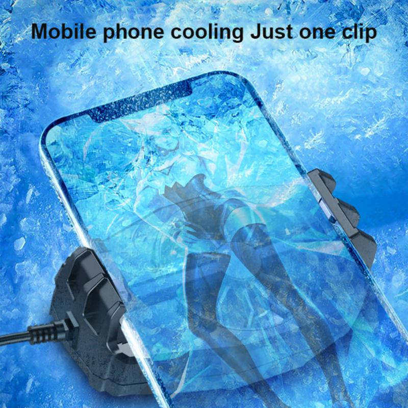 RYRA univerzális mini mobiltelefon hűtőventilátor radiátor Turbo Hurricane játék hűtő mobiltelefonhoz hűtőborda iPhone/xiaomihoz