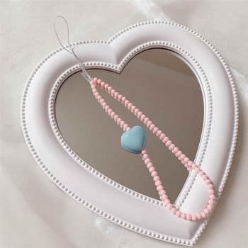 Universal κινητό τηλέφωνο Cute Candy Color Love Heart Beads Αντι-χαμένο βραχιόλι Ασφαλής σύνδεση τηλεφώνου για iPhone 14 Pro max Αλυσίδα