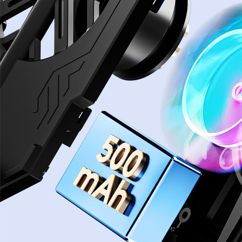 Újratölthető telefonhűtő hűtőborda telefonra szerelhető radiátor játékélményhez Nézzen videókat mobiltelefonhoz 4,5-6,7 hüvelykes E8BE