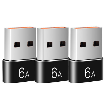 6A Adaptor de încărcare rapidă USB la tip C OTG Adaptor USB mascul la tip C femelă pentru MacBook Samsung Xiaomi Conector convertizor de date