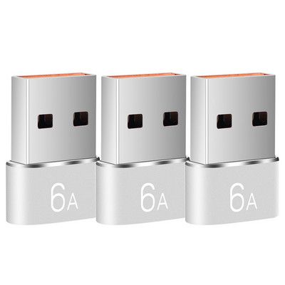 6A Adaptor de încărcare rapidă USB la tip C OTG Adaptor USB mascul la tip C femelă pentru MacBook Samsung Xiaomi Conector convertizor de date