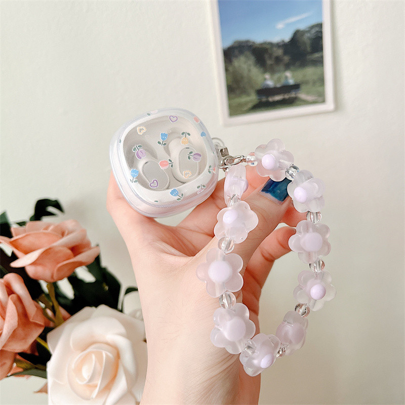 Telefonkötél Gyöngyök Telefontok Szíj Átlátszó Gyöngyök Virág Mobil Medál Telefon Telefon Tartozékok Lánc Női Kulcstartó