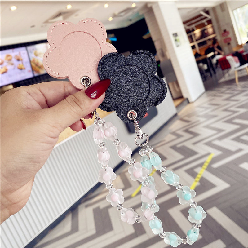 Telefonkötél Gyöngyök Telefontok Szíj Átlátszó Gyöngyök Virág Mobil Medál Telefon Telefon Tartozékok Lánc Női Kulcstartó