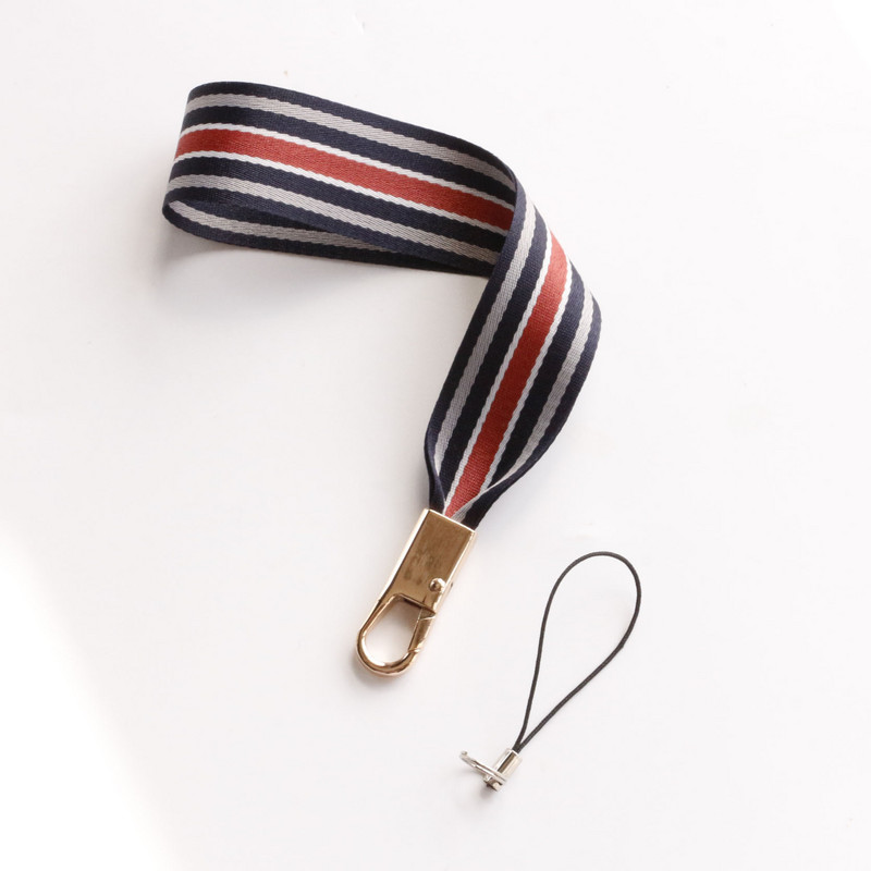 Kiváló minőségű csíkos heveder univerzális mobiltelefon kötőköteles csuklópánt rövid iPhone 13 xioami huaweilanyard párokhoz