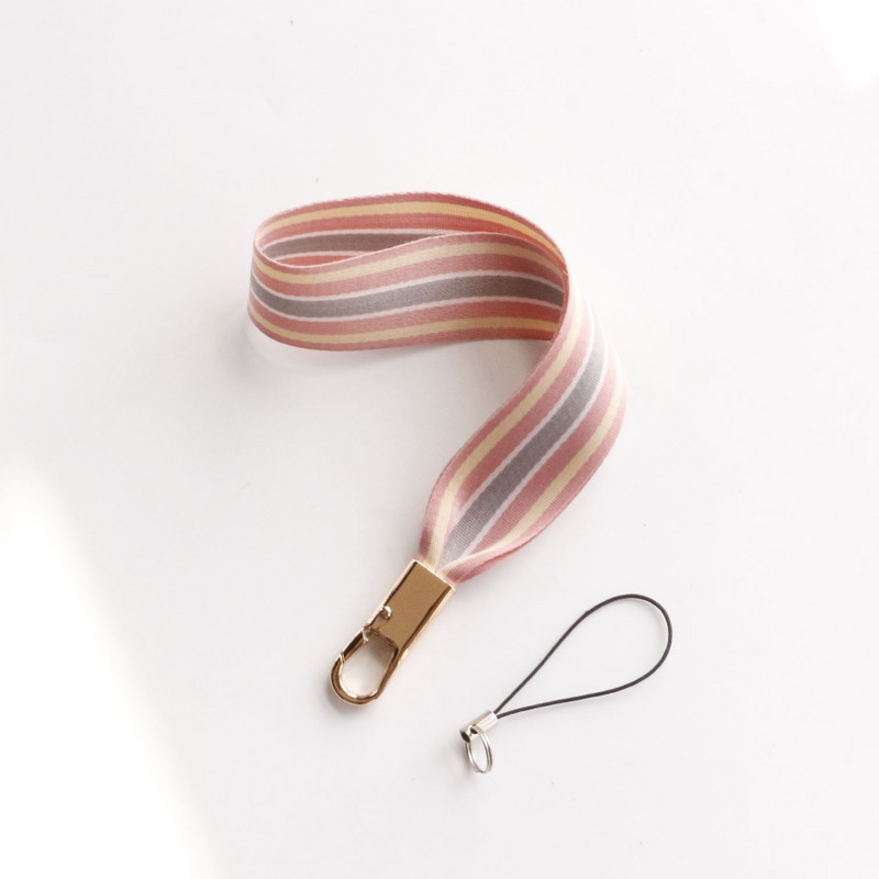 Kiváló minőségű csíkos heveder univerzális mobiltelefon kötőköteles csuklópánt rövid iPhone 13 xioami huaweilanyard párokhoz
