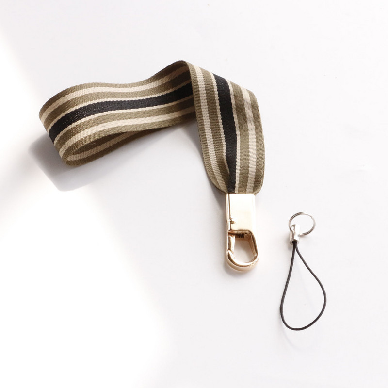 Kiváló minőségű csíkos heveder univerzális mobiltelefon kötőköteles csuklópánt rövid iPhone 13 xioami huaweilanyard párokhoz