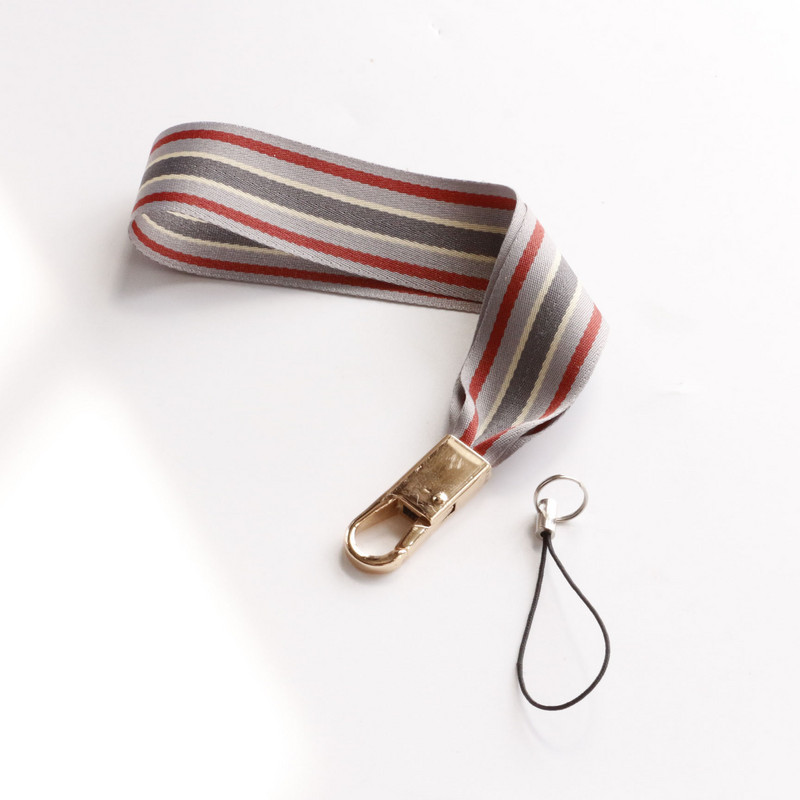 Kiváló minőségű csíkos heveder univerzális mobiltelefon kötőköteles csuklópánt rövid iPhone 13 xioami huaweilanyard párokhoz