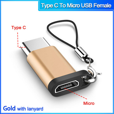 Conector micro usb mascul la tip c femelă pentru Macbook Xiaomi tip C la Adaptor OTG USB 3.0 pentru convertizor Samsung USB C la micro