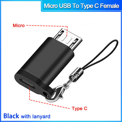 Conector micro usb mascul la tip c femelă pentru Macbook Xiaomi tip C la Adaptor OTG USB 3.0 pentru convertizor Samsung USB C la micro