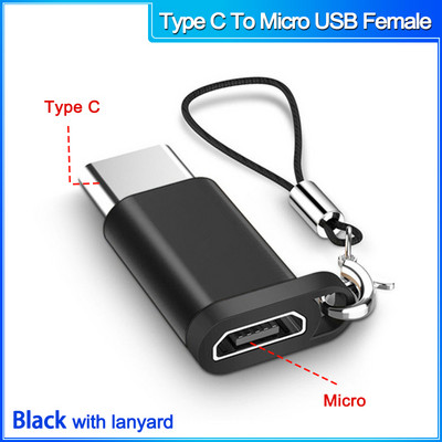 Conector micro usb mascul la tip c femelă pentru Macbook Xiaomi tip C la Adaptor OTG USB 3.0 pentru convertizor Samsung USB C la micro