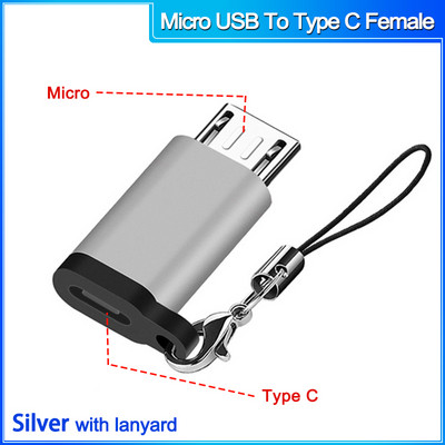 Conector micro usb mascul la tip c femelă pentru Macbook Xiaomi tip C la Adaptor OTG USB 3.0 pentru convertizor Samsung USB C la micro