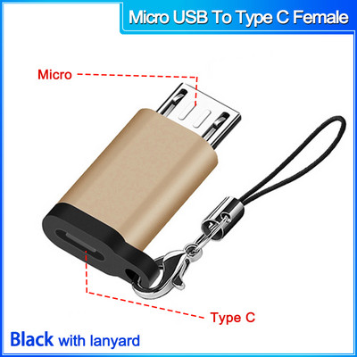 Conector micro usb mascul la tip c femelă pentru Macbook Xiaomi tip C la Adaptor OTG USB 3.0 pentru convertizor Samsung USB C la micro
