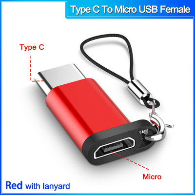 Conector micro usb mascul la tip c femelă pentru Macbook Xiaomi tip C la Adaptor OTG USB 3.0 pentru convertizor Samsung USB C la micro