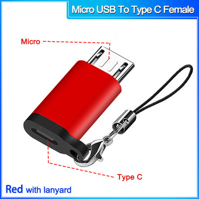 Conector micro usb mascul la tip c femelă pentru Macbook Xiaomi tip C la Adaptor OTG USB 3.0 pentru convertizor Samsung USB C la micro
