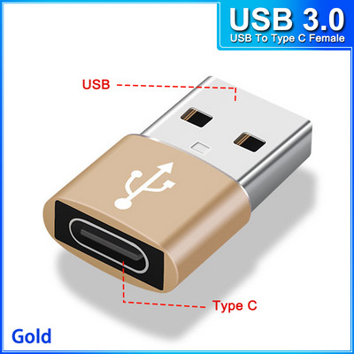 Conector micro usb mascul la tip c femelă pentru Macbook Xiaomi tip C la Adaptor OTG USB 3.0 pentru convertizor Samsung USB C la micro