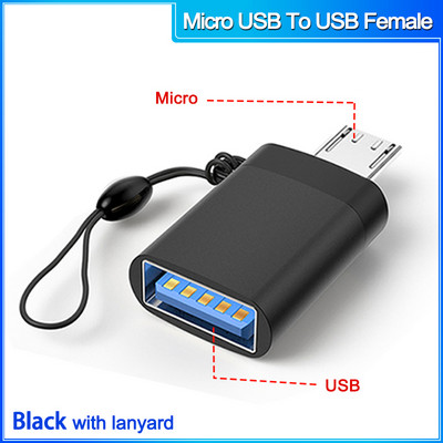 Conector micro usb mascul la tip c femelă pentru Macbook Xiaomi tip C la Adaptor OTG USB 3.0 pentru convertizor Samsung USB C la micro