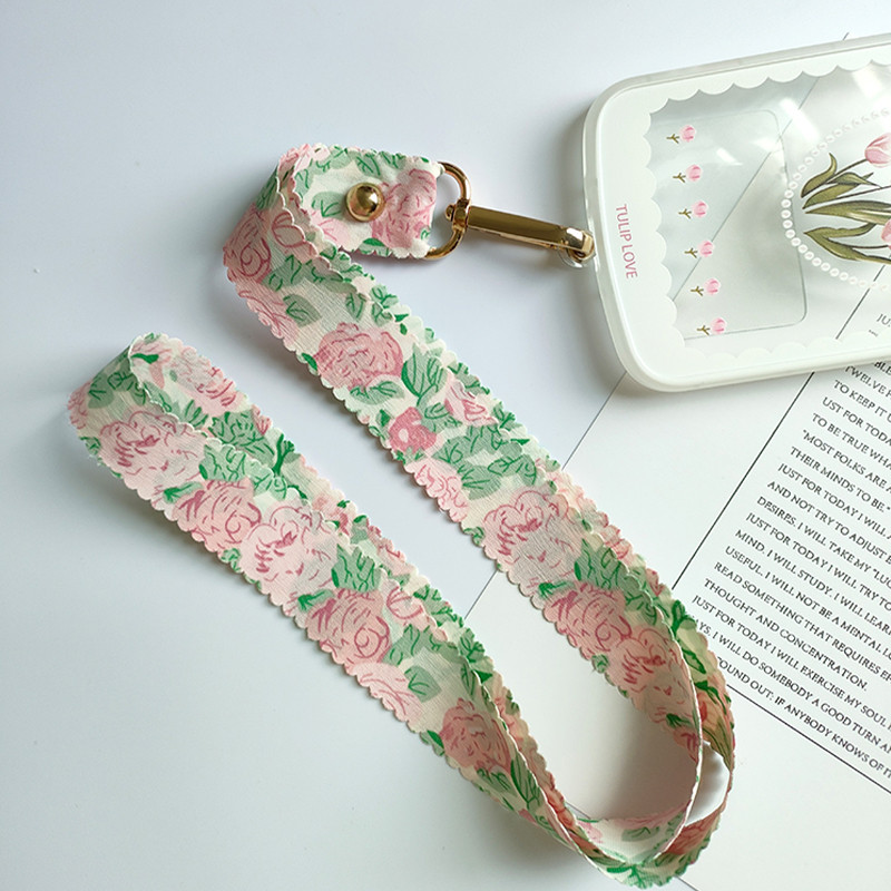 Telefontok Fülkötél telefonkanál Munkacímke Lanyard Rózsaszín telefonbűvös kiegészítők