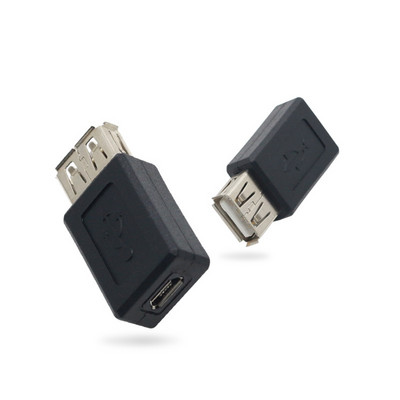 Nou negru USB 2.0 tip A mamă la Micro USB B Femeie Adaptor Plug Converter USB 2.0 la conector Micro usb en-gros