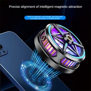 Magnetic Cooler Phone Radiator Mobile Phone Cooler Portable Gaming Radiator Magnetic Radiator Cooler Smartphone Semiconductor La