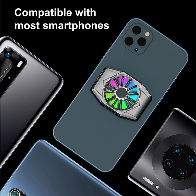 Hűtőventilátor Univerzális mobiltelefon USB játék hűtőrendszer Hűtőventilátor játékpad tartó állvány radiátor iphone Xiaomi Huaweihez