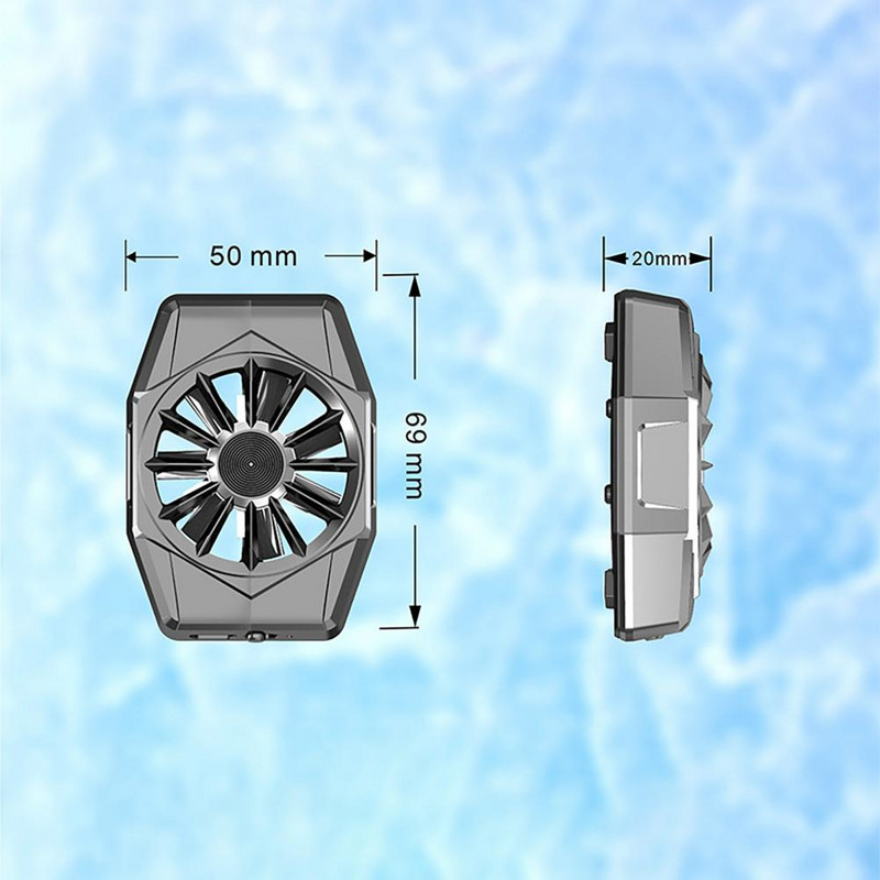 Hűtőventilátor Univerzális mobiltelefon USB játék hűtőrendszer Hűtőventilátor játékpad tartó állvány radiátor iphone Xiaomi Huaweihez