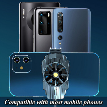 Ψυγείο κινητού τηλεφώνου G6 για αξεσουάρ παιχνιδιών PUBG Σίγαση ανεμιστήρα ψύξης για iPhone Samsung Xiaomi Cellphone Universal Game Cooler