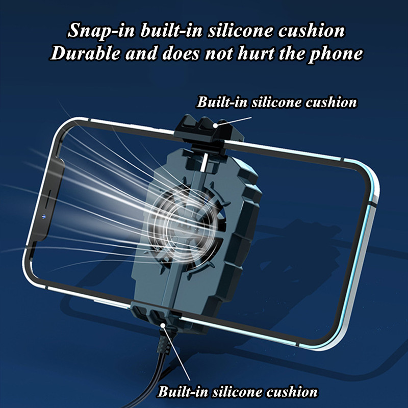 G6 mobiltelefon-radiátor PUBG játékhoz Tartozékok Némítsa el a hűtőventilátort iPhone-hoz Samsung Xiaomi mobiltelefon univerzális játékhűtő