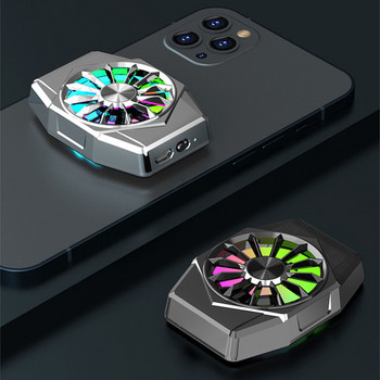 X11 Универсален магнитен охлаждащ вентилатор за мобилен телефон за PUBG игра с RGB цветна дишаща светлина за IOS Android Охладител за радиатор