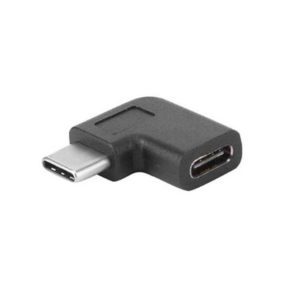 Adaptor USB-C cu unghi drept de 90 de grade, USB 3.1 tip C, convertor de sex masculin la feminin, pentru conector portabil pentru telefonul inteligent Samsung Huawei