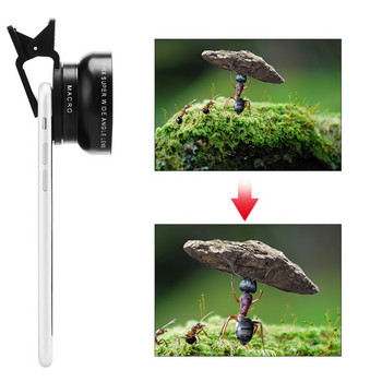 Universal Mobile Phone 0,45X Wide Angle 12,5X Macro HD Lens for iPhone Android
