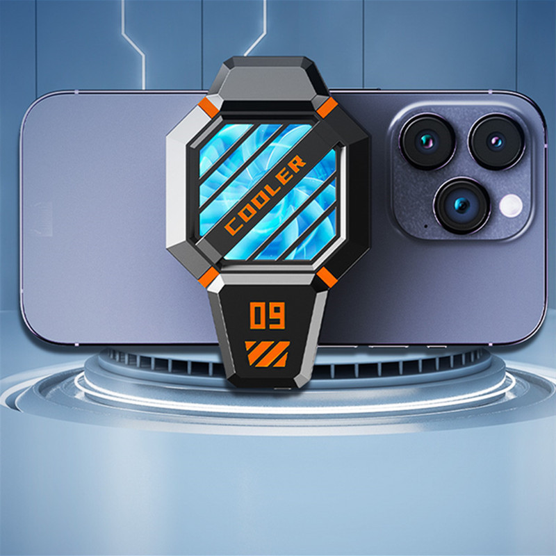 ÚJ DY09 Hűtőventilátor Mobiltelefon Újratölthető Akkus Csendes Játékhűtő Kettős sebességű Állítható Mobiltelefon Ventilátor Játékradiátor