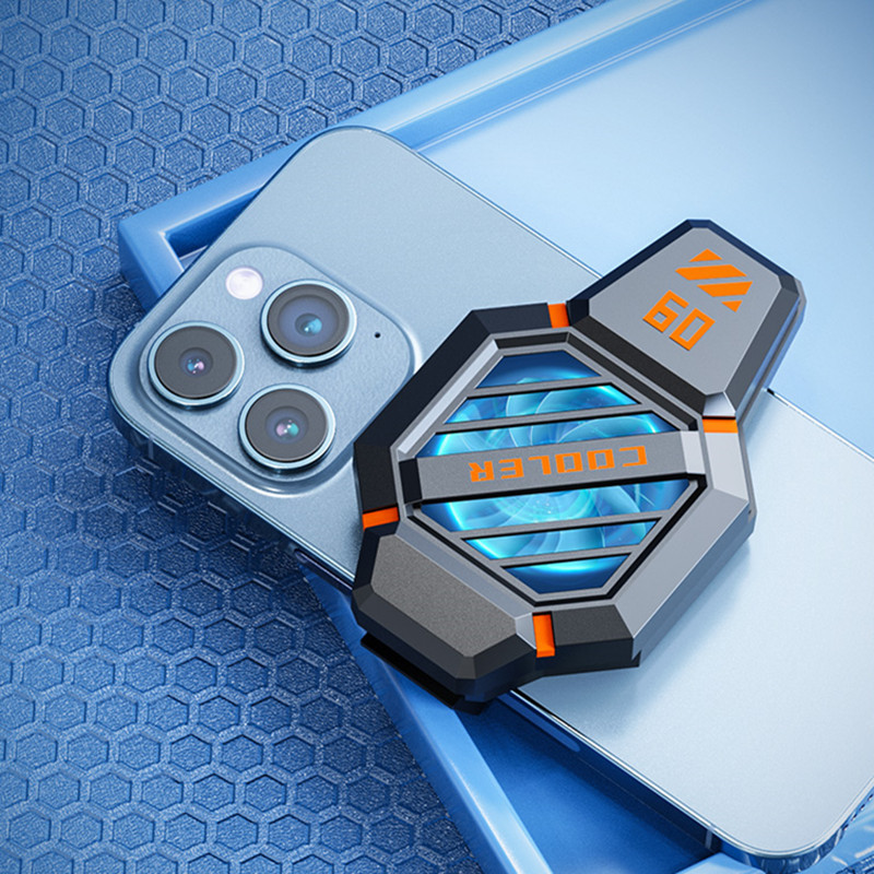 ÚJ DY09 Hűtőventilátor Mobiltelefon Újratölthető Akkus Csendes Játékhűtő Kettős sebességű Állítható Mobiltelefon Ventilátor Játékradiátor