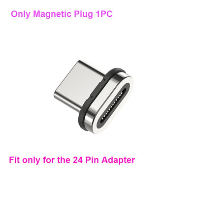 Adaptor de încărcare rapidă de tip C USB C de sex masculin la mamă 100W Conector de transfer de date Convertor magnetic USB3.1 Adaptor magnetic OTG USBC