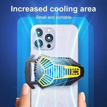 Охладител за мобилен телефон Охлаждащ вентилатор Радиатор за PUBG игра Охлаждащ радиатор за iPhone iPad Samsung Cooler Мобилен охлаждащ вентилатор