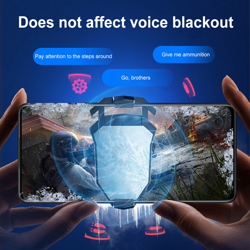 Mobiltelefon hűtőventilátor radiátor PUBG játékhoz Cool hűtőborda iPhone iPadhez Samsung hűtő mobil hűtőventilátor