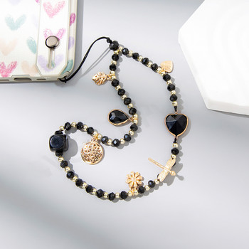 New Heart Beads Mobile Phone Charm Γυναικεία Κορίτσια Τηλέφωνο Κινητό Τηλέφωνο Αλυσίδα ιμάντα Anti-Lost Lanyard Κρεμαστό κόσμημα Χονδρική